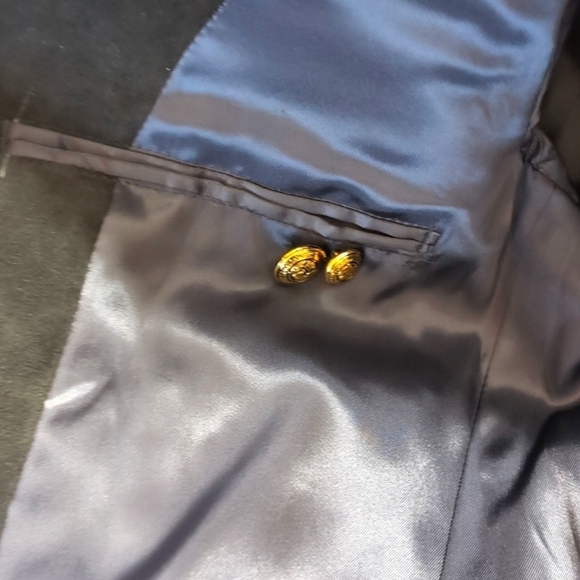 Men's Genuine Suede New Fashion Hong Kong Custom Navy Jacket Coat Blazer Sze 42R - Picture 6 of 7